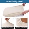 imageSmiry Seat Covers for Dining Room Chairs Set of 4 Stretch Jacquard Dining Chair Covers Removable Washable Slipcovers Protector BeigeBeige