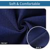 imageSmiry Seat Covers for Dining Room Chairs Set of 4 Stretch Jacquard Dining Chair Covers Removable Washable Slipcovers Protector BeigeNavy Blue