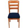 imageSmiry Seat Covers for Dining Room Chairs Set of 4 Stretch Jacquard Dining Chair Covers Removable Washable Slipcovers Protector BeigeNavy Blue