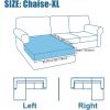 imageSmiry Waterproof Couch Cushion Covers Stretch Jacquard Thick Sofa Cushion Covers Washable Seat Slipcover Elastic Furniture Protector for Pets Kid 2PC CamelBeige