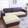 imageSmiry Waterproof Couch Cushion Covers Stretch Jacquard Thick Sofa Cushion Covers Washable Seat Slipcover Elastic Furniture Protector for Pets Kid 2PC CamelBeige