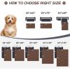 imageSmiry Waterproof Dog Bed Cover Blanket 40x50 Soft Reversible Pet Blanket Washable Leakproof Cats Dogs Couch Cover for Sofa Couch Furniture NavyBlueBrownChocolate