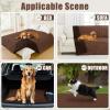 imageSmiry Waterproof Dog Bed Cover Blanket 40x50 Soft Reversible Pet Blanket Washable Leakproof Cats Dogs Couch Cover for Sofa Couch Furniture NavyBlueBrownChocolate