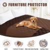 imageSmiry Waterproof Dog Bed Cover Blanket 40x50 Soft Reversible Pet Blanket Washable Leakproof Cats Dogs Couch Cover for Sofa Couch Furniture NavyBlueBrownChocolate