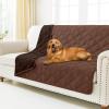 imageSmiry Waterproof Dog Bed Cover Blanket 40x50 Soft Reversible Pet Blanket Washable Leakproof Cats Dogs Couch Cover for Sofa Couch Furniture NavyBlueBrownChocolate