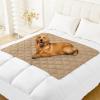 imageSmiry Waterproof Dog Bed Cover Blanket 40x50 Soft Reversible Pet Blanket Washable Leakproof Cats Dogs Couch Cover for Sofa Couch Furniture NavyBlueCamelBeige