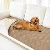 imageSmiry Waterproof Dog Bed Cover Blanket 40x50 Soft Reversible Pet Blanket Washable Leakproof Cats Dogs Couch Cover for Sofa Couch Furniture NavyBlueCamelBeige