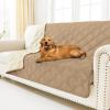 imageSmiry Waterproof Dog Bed Cover Blanket 40x50 Soft Reversible Pet Blanket Washable Leakproof Cats Dogs Couch Cover for Sofa Couch Furniture NavyBlueCamelBeige