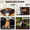 imageSmiry Waterproof Dog Bed Cover Blanket 40x50 Soft Reversible Pet Blanket Washable Leakproof Cats Dogs Couch Cover for Sofa Couch Furniture NavyBlueChocolateDark Grey
