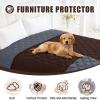 imageSmiry Waterproof Dog Bed Cover Blanket 40x50 Soft Reversible Pet Blanket Washable Leakproof Cats Dogs Couch Cover for Sofa Couch Furniture NavyBlueChocolateDark Grey
