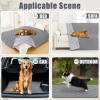imageSmiry Waterproof Dog Bed Cover Blanket 40x50 Soft Reversible Pet Blanket Washable Leakproof Cats Dogs Couch Cover for Sofa Couch Furniture NavyBlueGreyLight Grey