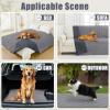imageSmiry Waterproof Dog Bed Cover Blanket 40x50 Soft Reversible Pet Blanket Washable Leakproof Cats Dogs Couch Cover for Sofa Couch Furniture NavyBlueGreyDark Grey