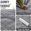 imageSmiry Waterproof Dog Bed Cover Blanket 40x50 Soft Reversible Pet Blanket Washable Leakproof Cats Dogs Couch Cover for Sofa Couch Furniture NavyBlueGreyLight Grey