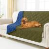 imageSmiry Waterproof Dog Bed Cover Blanket 40x50 Soft Reversible Pet Blanket Washable Leakproof Cats Dogs Couch Cover for Sofa Couch Furniture NavyBlueGreenNavy