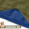imageSmiry Waterproof Dog Bed Cover Blanket 40x50 Soft Reversible Pet Blanket Washable Leakproof Cats Dogs Couch Cover for Sofa Couch Furniture NavyBlueGreenNavy