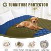 imageSmiry Waterproof Dog Bed Cover Blanket 40x50 Soft Reversible Pet Blanket Washable Leakproof Cats Dogs Couch Cover for Sofa Couch Furniture NavyBlueGreenNavy