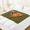 imageSmiry Waterproof Dog Bed Cover Blanket 40x50 Soft Reversible Pet Blanket Washable Leakproof Cats Dogs Couch Cover for Sofa Couch Furniture NavyBlueGreenNavy