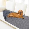 imageSmiry Waterproof Dog Bed Cover Blanket 40x50 Soft Reversible Pet Blanket Washable Leakproof Cats Dogs Couch Cover for Sofa Couch Furniture NavyBlueGreyDark Grey