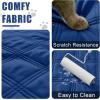 imageSmiry Waterproof Dog Bed Cover Blanket 40x50 Soft Reversible Pet Blanket Washable Leakproof Cats Dogs Couch Cover for Sofa Couch Furniture NavyBlueNavyBlue