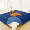 imageSmiry Waterproof Dog Bed Cover Blanket 40x50 Soft Reversible Pet Blanket Washable Leakproof Cats Dogs Couch Cover for Sofa Couch Furniture NavyBlueNavyBlue