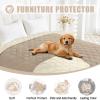 imageSmiry Waterproof Dog Bed Cover Blanket 40x50 Soft Reversible Pet Blanket Washable Leakproof Cats Dogs Couch Cover for Sofa Couch Furniture NavyBlueTaupeBeige