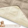 imageSmiry Waterproof Dog Bed Cover Blanket 40x50 Soft Reversible Pet Blanket Washable Leakproof Cats Dogs Couch Cover for Sofa Couch Furniture NavyBlueTaupeBeige