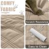 imageSmiry Waterproof Dog Bed Cover Blanket 40x50 Soft Reversible Pet Blanket Washable Leakproof Cats Dogs Couch Cover for Sofa Couch Furniture NavyBlueTaupeBeige