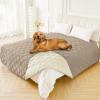 imageSmiry Waterproof Dog Bed Cover Blanket 40x50 Soft Reversible Pet Blanket Washable Leakproof Cats Dogs Couch Cover for Sofa Couch Furniture NavyBlueTaupeBeige