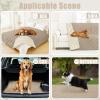 imageSmiry Waterproof Dog Bed Cover Blanket 40x50 Soft Reversible Pet Blanket Washable Leakproof Cats Dogs Couch Cover for Sofa Couch Furniture NavyBlueTaupeBeige