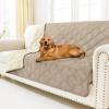 imageSmiry Waterproof Dog Bed Cover Blanket 40x50 Soft Reversible Pet Blanket Washable Leakproof Cats Dogs Couch Cover for Sofa Couch Furniture NavyBlueTaupeBeige