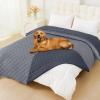 imageSmiry Waterproof Dog Bed Cover Blanket Soft Reversible Pet Blanket Washable Leakproof Cats Dogs Couch Cover for Sofa Couch Furniture 30x70 Inch TaupeBeigeGreyDark Grey