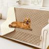 imageSmiry Waterproof Dog Bed Cover Blanket Soft Reversible Pet Blanket Washable Leakproof Cats Dogs Couch Cover for Sofa Couch Furniture 30x70 Inch TaupeBeigeCamelBeige