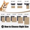 imageSmiry Waterproof Dog Bed Cover Blanket Soft Reversible Pet Blanket Washable Leakproof Cats Dogs Couch Cover for Sofa Couch Furniture 30x70 Inch TaupeBeigeCamelBeige