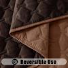 imageSmiry Waterproof Dog Bed Cover Blanket Soft Reversible Pet Blanket Washable Leakproof Cats Dogs Couch Cover for Sofa Couch Furniture 30x70 Inch TaupeBeigeBrownChocolate