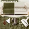 imageSmiry Waterproof Dog Bed Cover Blanket Soft Reversible Pet Blanket Washable Leakproof Cats Dogs Couch Cover for Sofa Couch Furniture 30x70 Inch TaupeBeigeGreenNavy