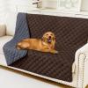 imageSmiry Waterproof Dog Bed Cover Blanket Soft Reversible Pet Blanket Washable Leakproof Cats Dogs Couch Cover for Sofa Couch Furniture 30x70 Inch TaupeBeigeChocolateDark Grey