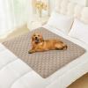 imageSmiry Waterproof Dog Bed Cover Blanket Soft Reversible Pet Blanket Washable Leakproof Cats Dogs Couch Cover for Sofa Couch Furniture 30x70 Inch TaupeBeigeTaupeBeige