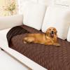 imageSmiry Waterproof Dog Bed Cover Blanket Soft Reversible Pet Blanket Washable Leakproof Cats Dogs Couch Cover for Sofa Couch Furniture 30x70 Inch TaupeBeigeBrownChocolate