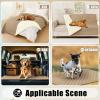 imageSmiry Waterproof Dog Bed Cover Blanket Soft Reversible Pet Blanket Washable Leakproof Cats Dogs Couch Cover for Sofa Couch Furniture 30x70 Inch TaupeBeigeCamelBeige