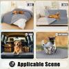 imageSmiry Waterproof Dog Bed Cover Blanket Soft Reversible Pet Blanket Washable Leakproof Cats Dogs Couch Cover for Sofa Couch Furniture 30x70 Inch TaupeBeigeGreyLight Grey