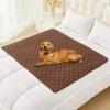 imageSmiry Waterproof Dog Bed Cover Blanket Soft Reversible Pet Blanket Washable Leakproof Cats Dogs Couch Cover for Sofa Couch Furniture 30x70 Inch TaupeBeigeBrownChocolate
