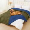 imageSmiry Waterproof Dog Bed Cover Blanket Soft Reversible Pet Blanket Washable Leakproof Cats Dogs Couch Cover for Sofa Couch Furniture 30x70 Inch TaupeBeigeGreenNavy