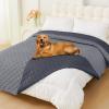 imageSmiry Waterproof Dog Bed Cover Blanket Soft Reversible Pet Blanket Washable Leakproof Cats Dogs Couch Cover for Sofa Couch Furniture 30x70 Inch TaupeBeigeGreyDark Grey