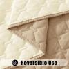imageSmiry Waterproof Dog Bed Cover Blanket Soft Reversible Pet Blanket Washable Leakproof Cats Dogs Couch Cover for Sofa Couch Furniture 30x70 Inch TaupeBeigeCamelBeige