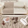 imageSmiry Waterproof Dog Bed Cover Blanket Soft Reversible Pet Blanket Washable Leakproof Cats Dogs Couch Cover for Sofa Couch Furniture 30x70 Inch TaupeBeigeTaupeBeige