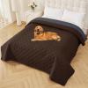 imageSmiry Waterproof Dog Blanket 30x53 Inch Soft Pet Bed Cover Reversible Washable Sofa Couch Furniture Protector for Small Medium Large Dog Puppy Cat GreyDark GreyChocolateDark Grey