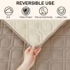 imageSmiry Waterproof Dog Blanket 30x53 Inch Soft Pet Bed Cover Reversible Washable Sofa Couch Furniture Protector for Small Medium Large Dog Puppy Cat GreyDark GreyTaupeBeige