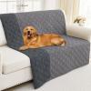 imageSmiry Waterproof Dog Blanket 30x53 Inch Soft Pet Bed Cover Reversible Washable Sofa Couch Furniture Protector for Small Medium Large Dog Puppy Cat GreyDark GreyGreyDark Grey