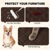 imageSmiry Waterproof Dog Blanket 30x53 Inch Soft Pet Bed Cover Reversible Washable Sofa Couch Furniture Protector for Small Medium Large Dog Puppy Cat GreyDark GreyChocolateDark Grey
