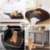 imageSmiry Waterproof Dog Blanket 30x53 Inch Soft Pet Bed Cover Reversible Washable Sofa Couch Furniture Protector for Small Medium Large Dog Puppy Cat GreyDark GreyChocolateDark Grey